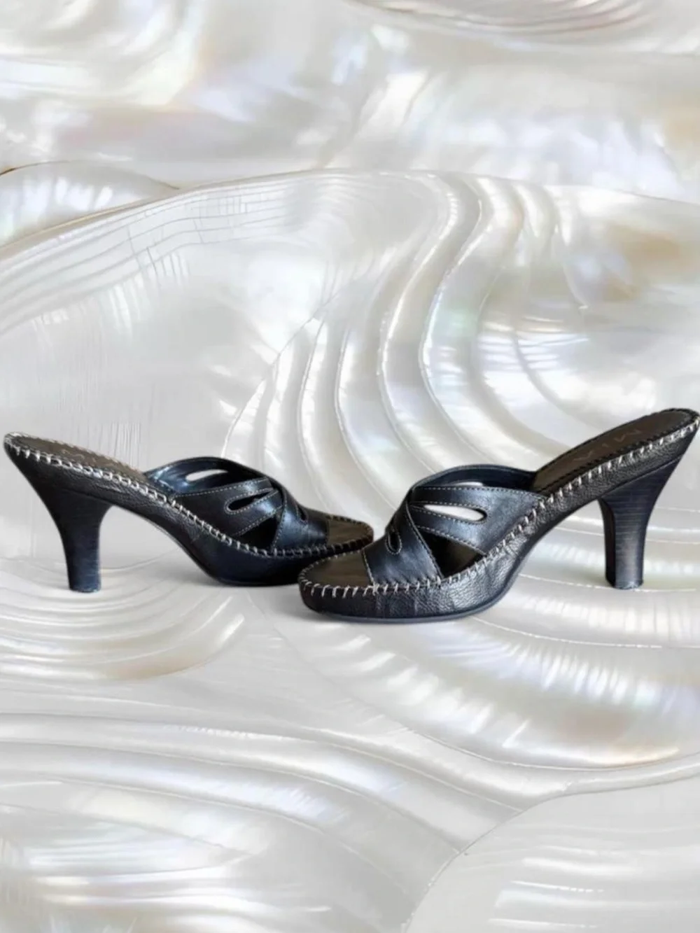 Y2K MIA Leather Platform Heels